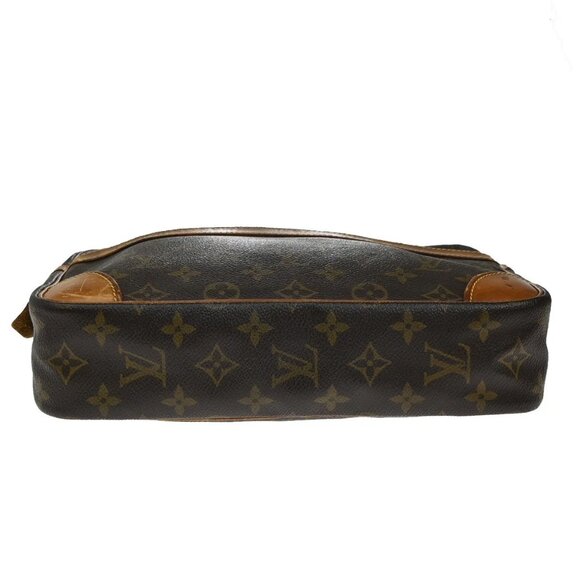 LOUIS VUITTON Compiegne 28 Clutch Hand Bag Monogram Leather Brown - Picture 11 of 16